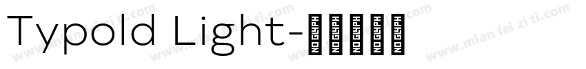 Typold Light字体转换